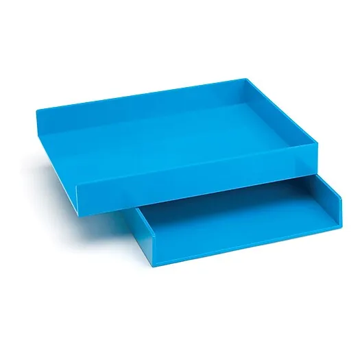 2 Letter Tray Pool Blue 13.75
