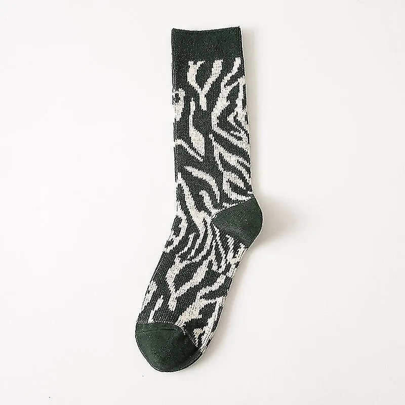 2pcs Regalos divertidos Regalos de leopardo para mujeres, novedad Calcetines de leopardo Calcetines de animales (estampado de le