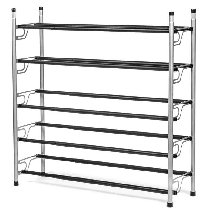5 TIER DUAL POSITION SLIDE & ADJUST SHOE RACK L 22.0843.7 X W 8.98 X H 31.10