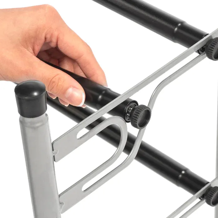5 TIER DUAL POSITION SLIDE & ADJUST SHOE RACK L 22.0843.7 X W 8.98 X H 31.10