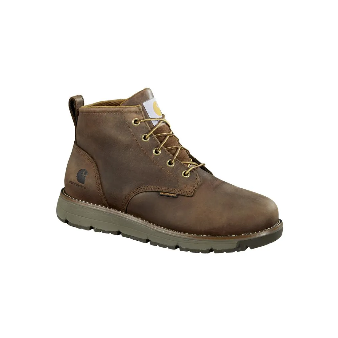 5" Millbrook Waterproof Wedge Soft Toe Boot Brown