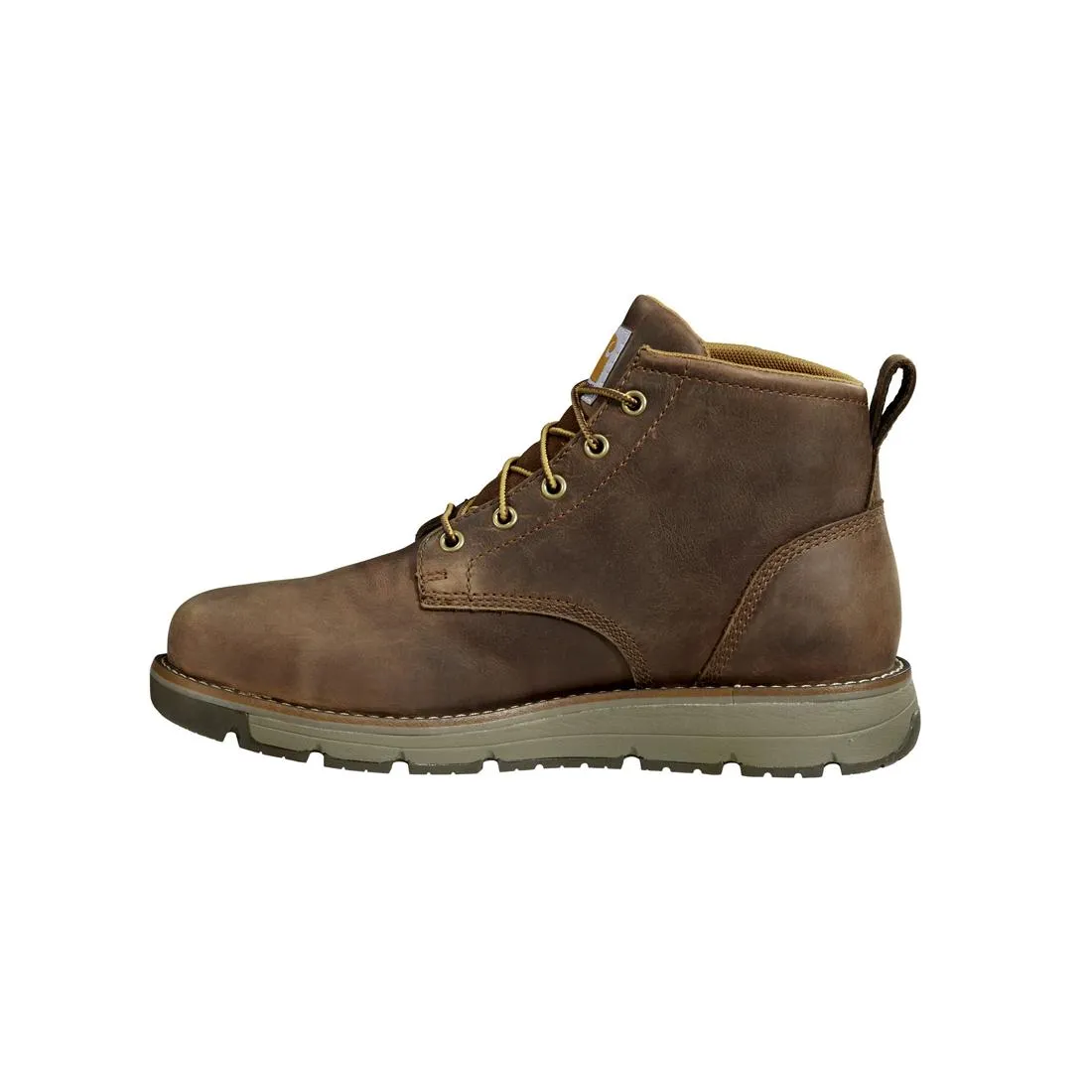 5" Millbrook Waterproof Wedge Soft Toe Boot Brown