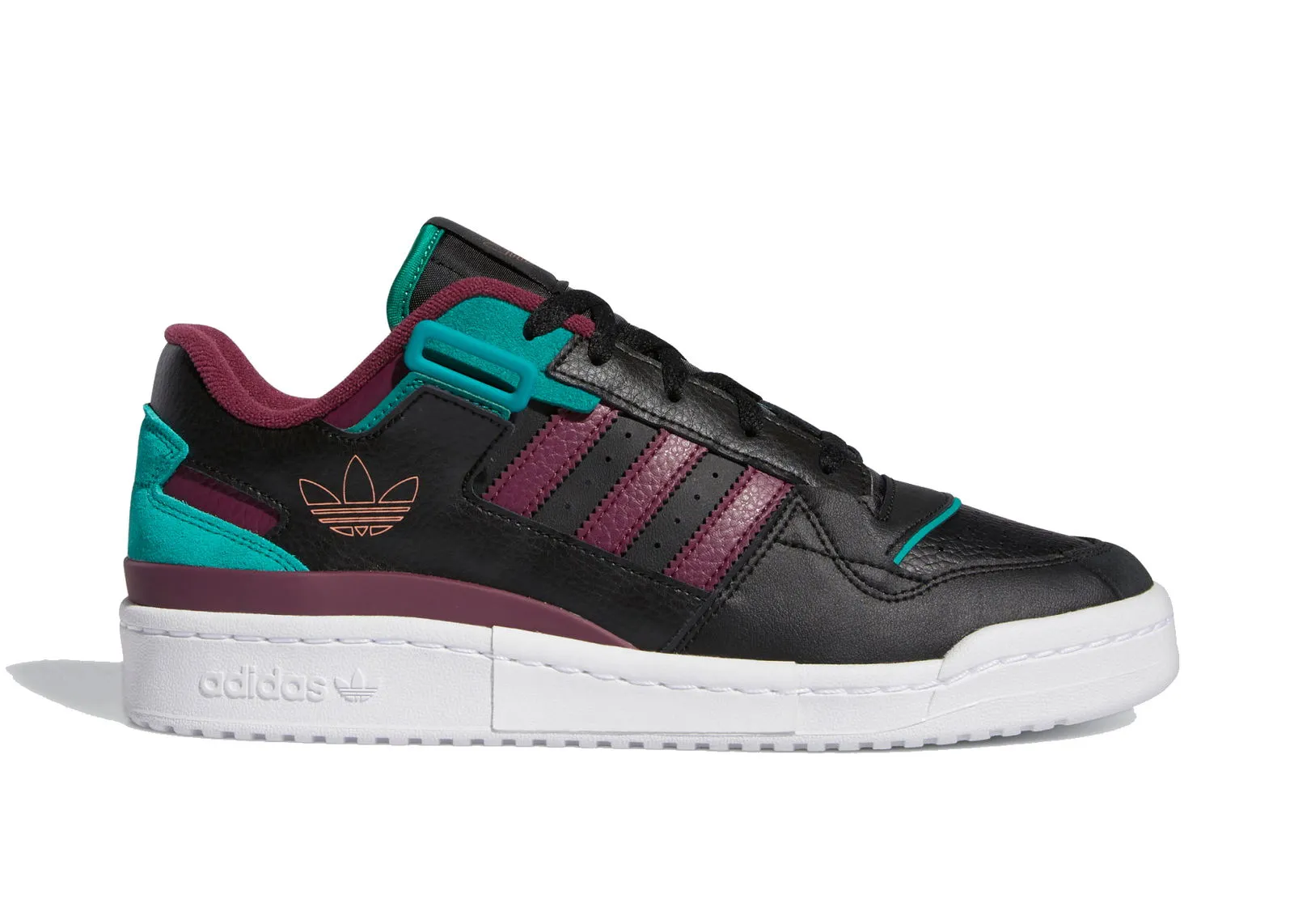 adidas Originals Forum Exhibit Low Black Crimson Green