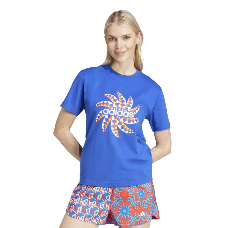 ADIDAS X FARM RIO GRAPHIC TSHIRT "BOLD BLUE"