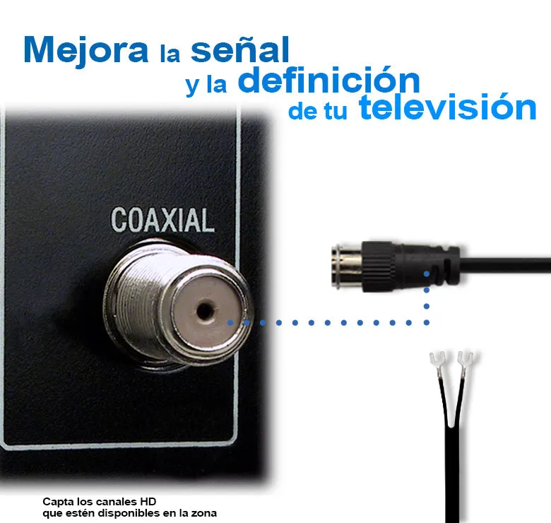 AN9502 ANTENA DE CONEJO HD TV PARA INTERIORES