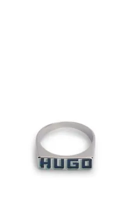 Anillo de acero con logo de temporada