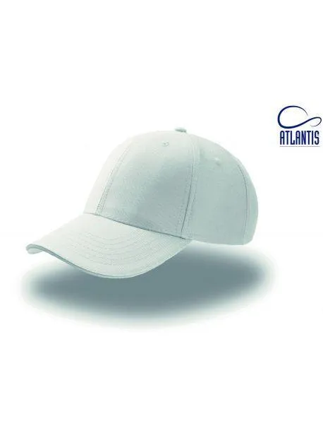ATLANTIS AT094  GORRA DE 6 PANELES CON VISERA TIPO SáNDWICH  WHITE/WHITE