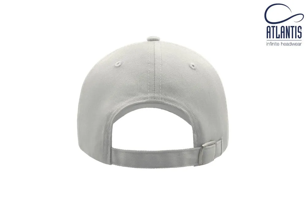 ATLANTIS AT094  GORRA DE 6 PANELES CON VISERA TIPO SáNDWICH  WHITE/WHITE