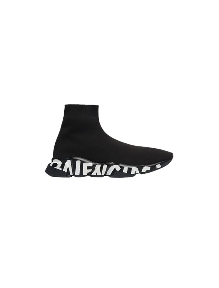BALENCIAGA SPEED TRAINER  GRAFFITI BLACK