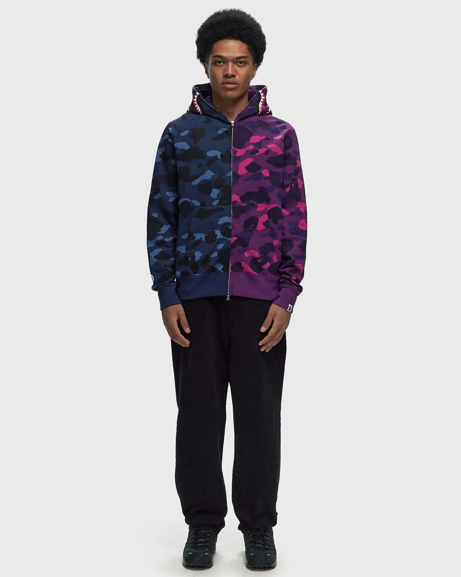 BAPE COLOR CAMO SEPARATE Shark FZ Hoodie