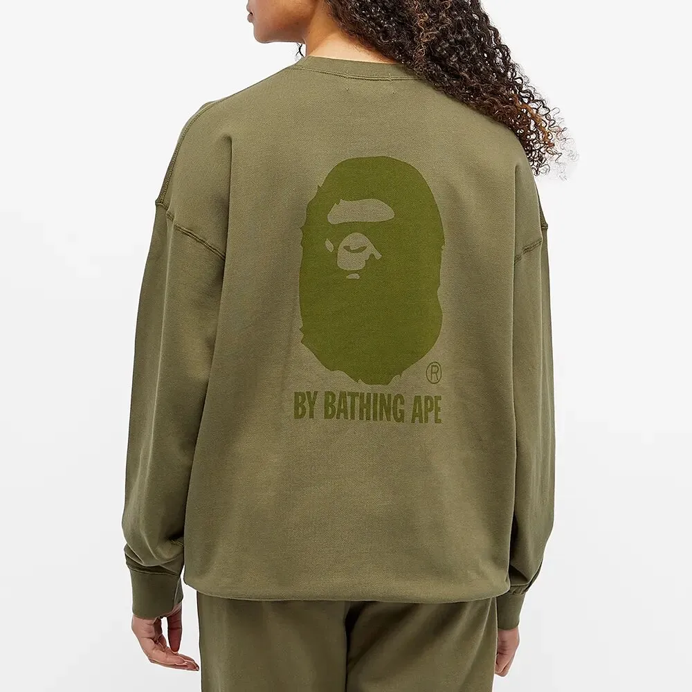 BAPE Oversized Ape Logo Crew Sweat