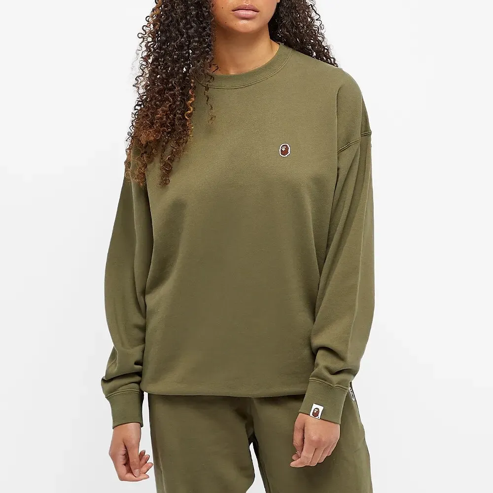 BAPE Oversized Ape Logo Crew Sweat