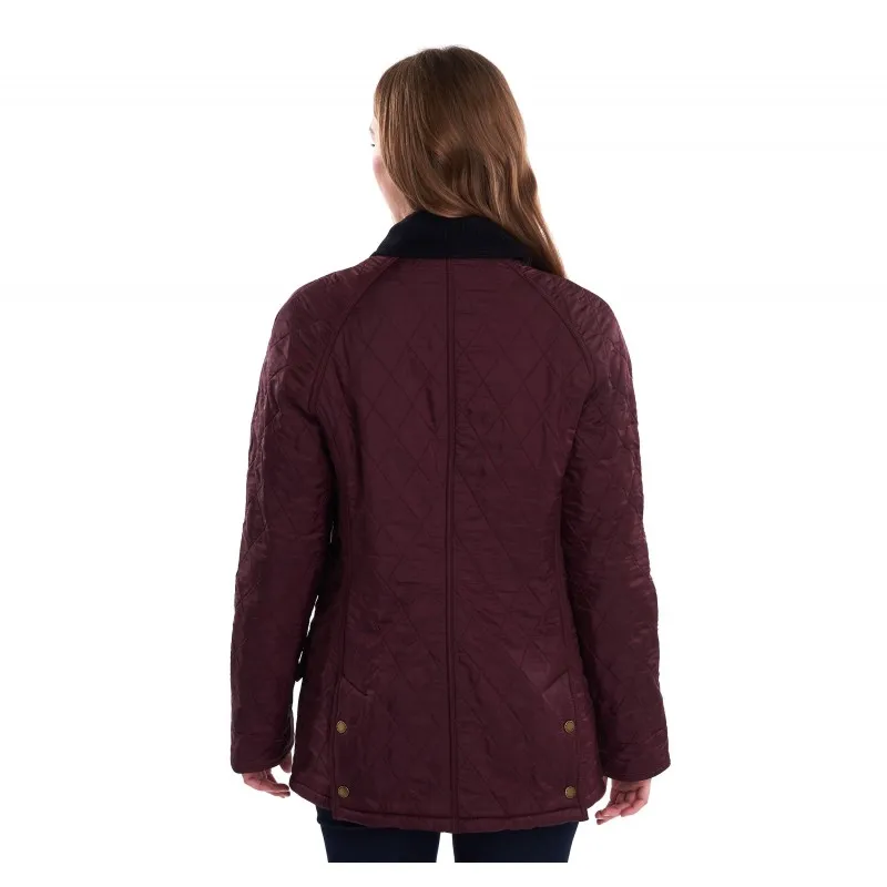 Barbour Beadnell Polarquilt Aubergine/Black