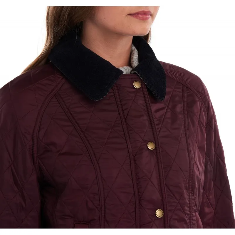 Barbour Beadnell Polarquilt Aubergine/Black