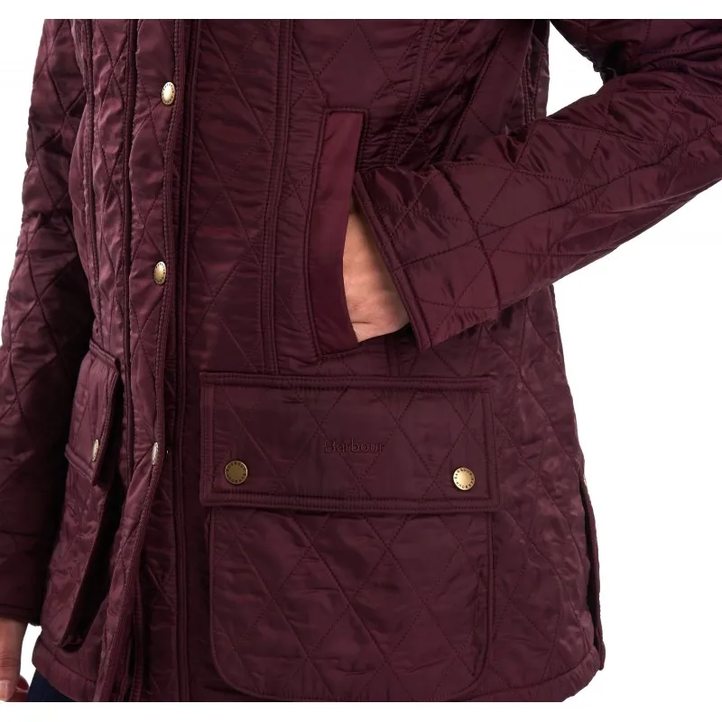 Barbour Beadnell Polarquilt Aubergine/Black