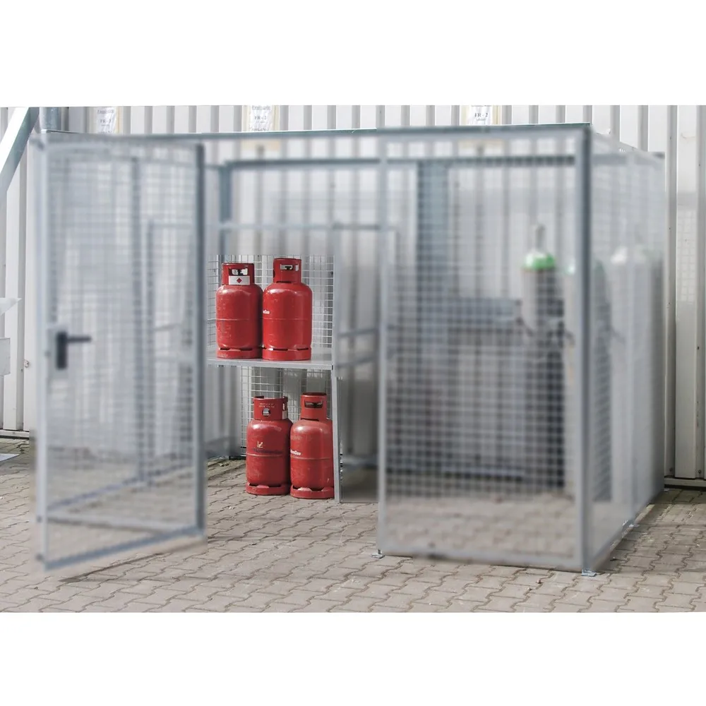 Bauer® Bastidor para bombonas de gas Lagerbox TRG 280, An x Al x F 850 x 1.300 x 1.000 mm