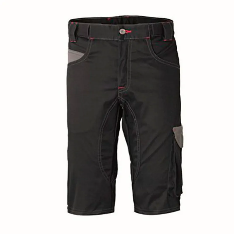 BERMUDA DE TRABAJO STRETCH STIFFER BICOLOR NEGRO Y GRIS  ROSSINI