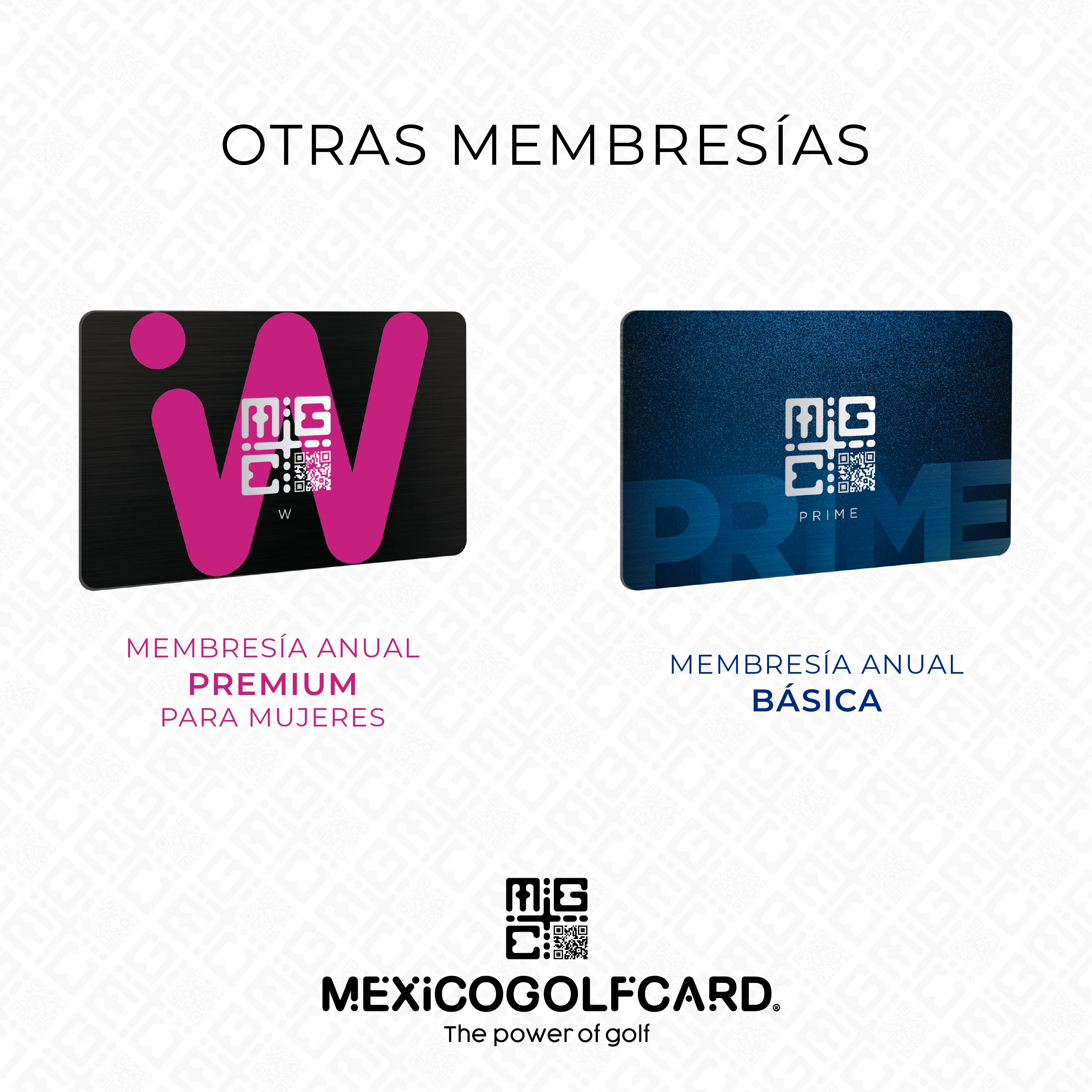 BLACK  MEMBRESíA ANUAL PARA CABALLEROS DE MEXICO GOLF CARD