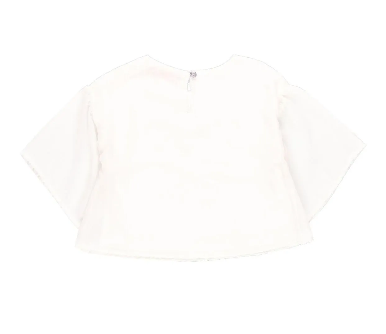 Blusa manga olán blanca “CHIC” niña BOBOLI