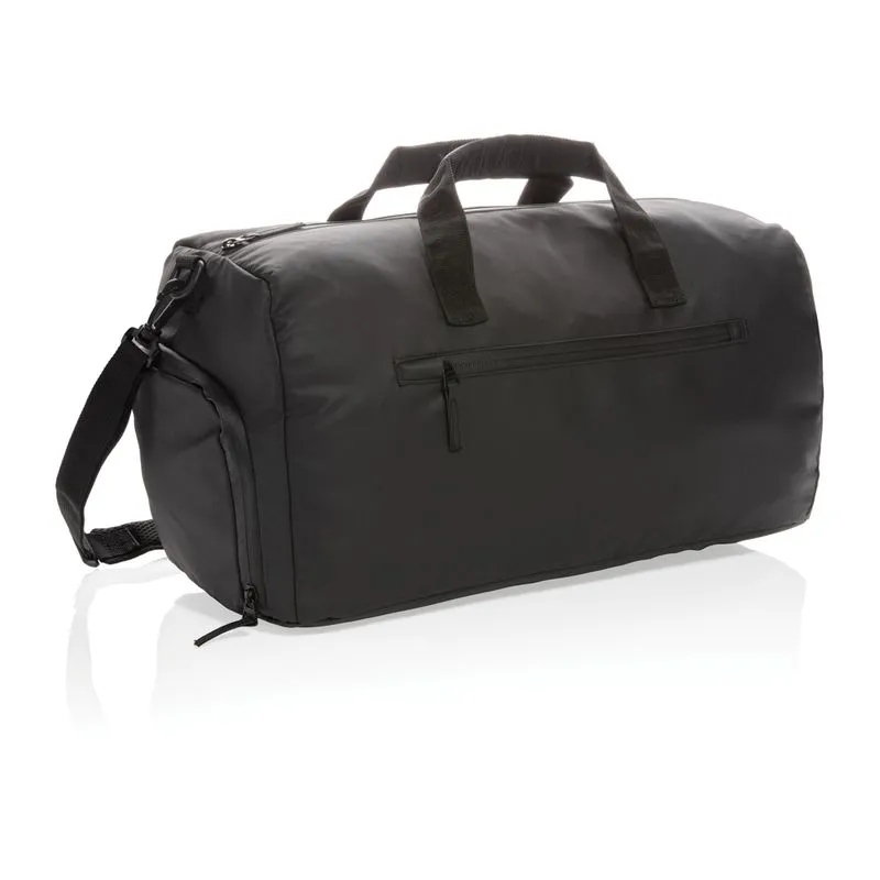 Bolsa Fashion de fin de semana negra sin PVC