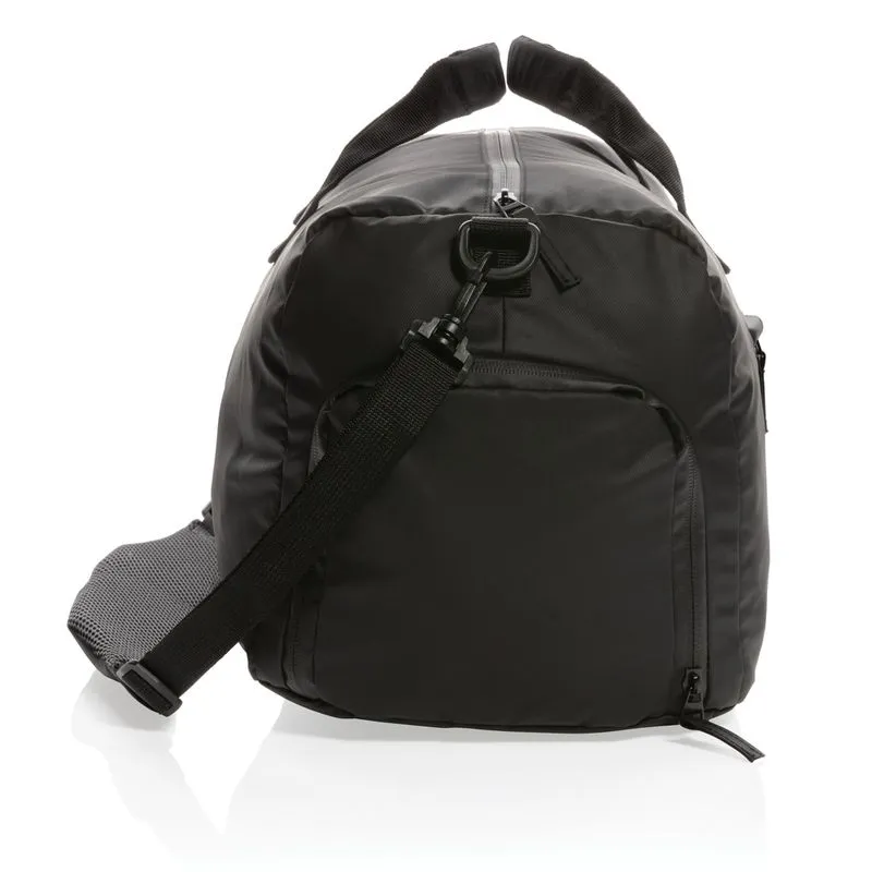 Bolsa Fashion de fin de semana negra sin PVC