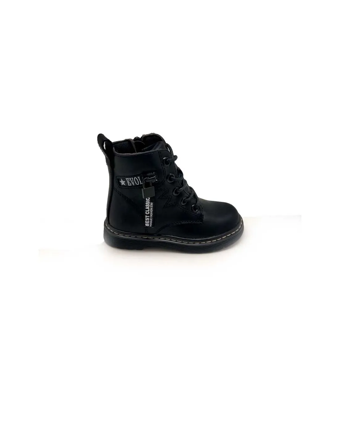 BOTA NIÑA BIKER EVOLUTIONS NEGRA  1036