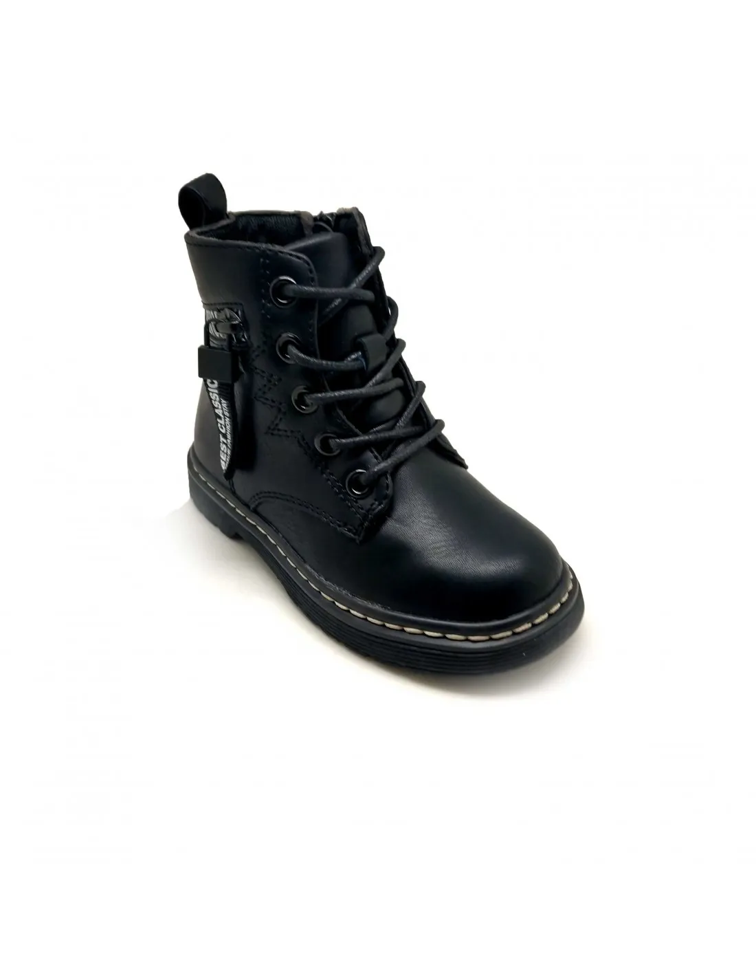 BOTA NIÑA BIKER EVOLUTIONS NEGRA  1036