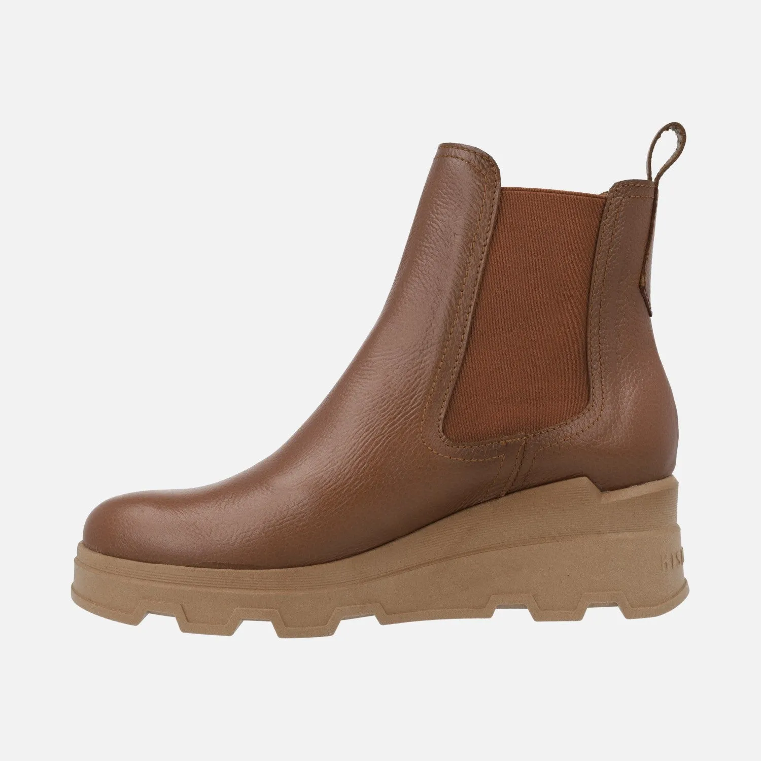Botines de piel Hispanitas Florencia estilo chelsea con cuña de goma