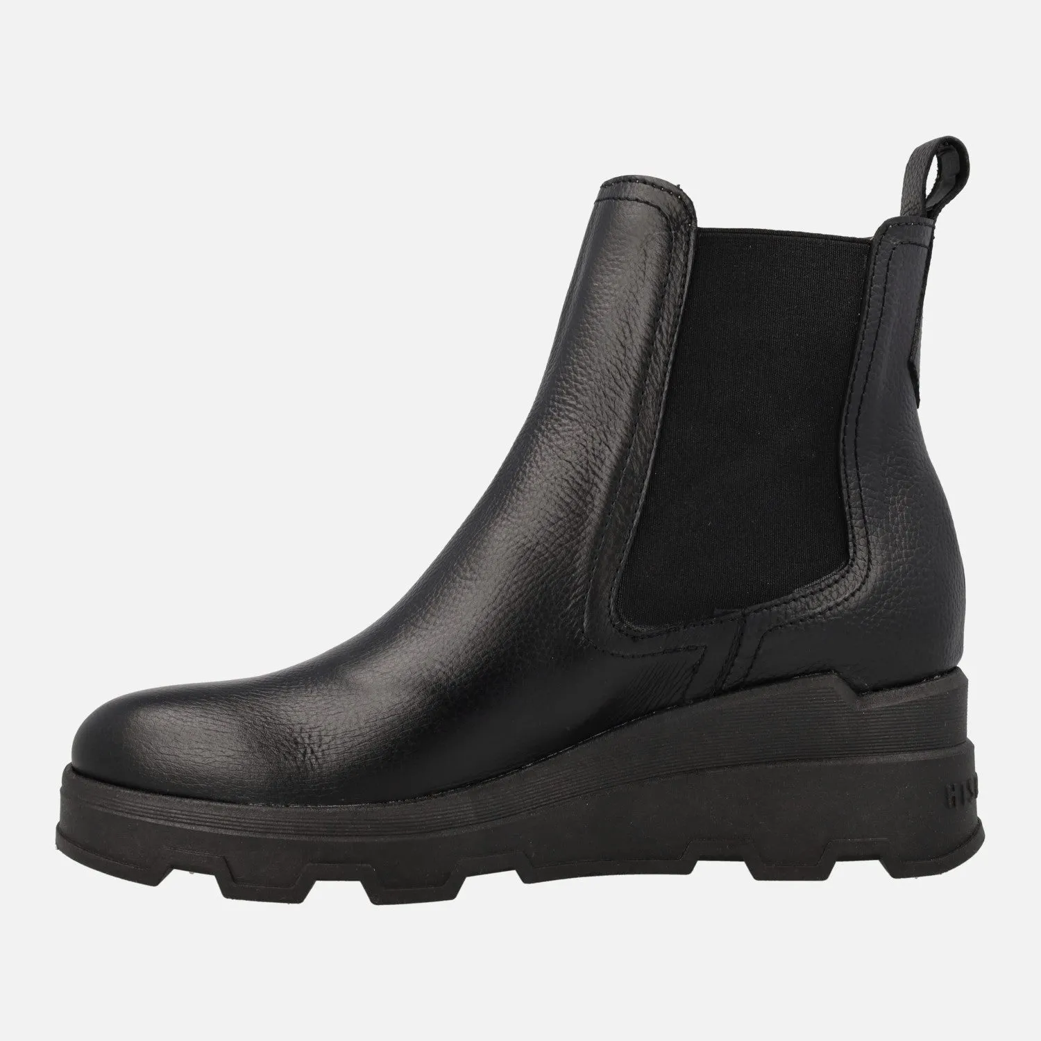 Botines de piel Hispanitas Florencia estilo chelsea con cuña de goma