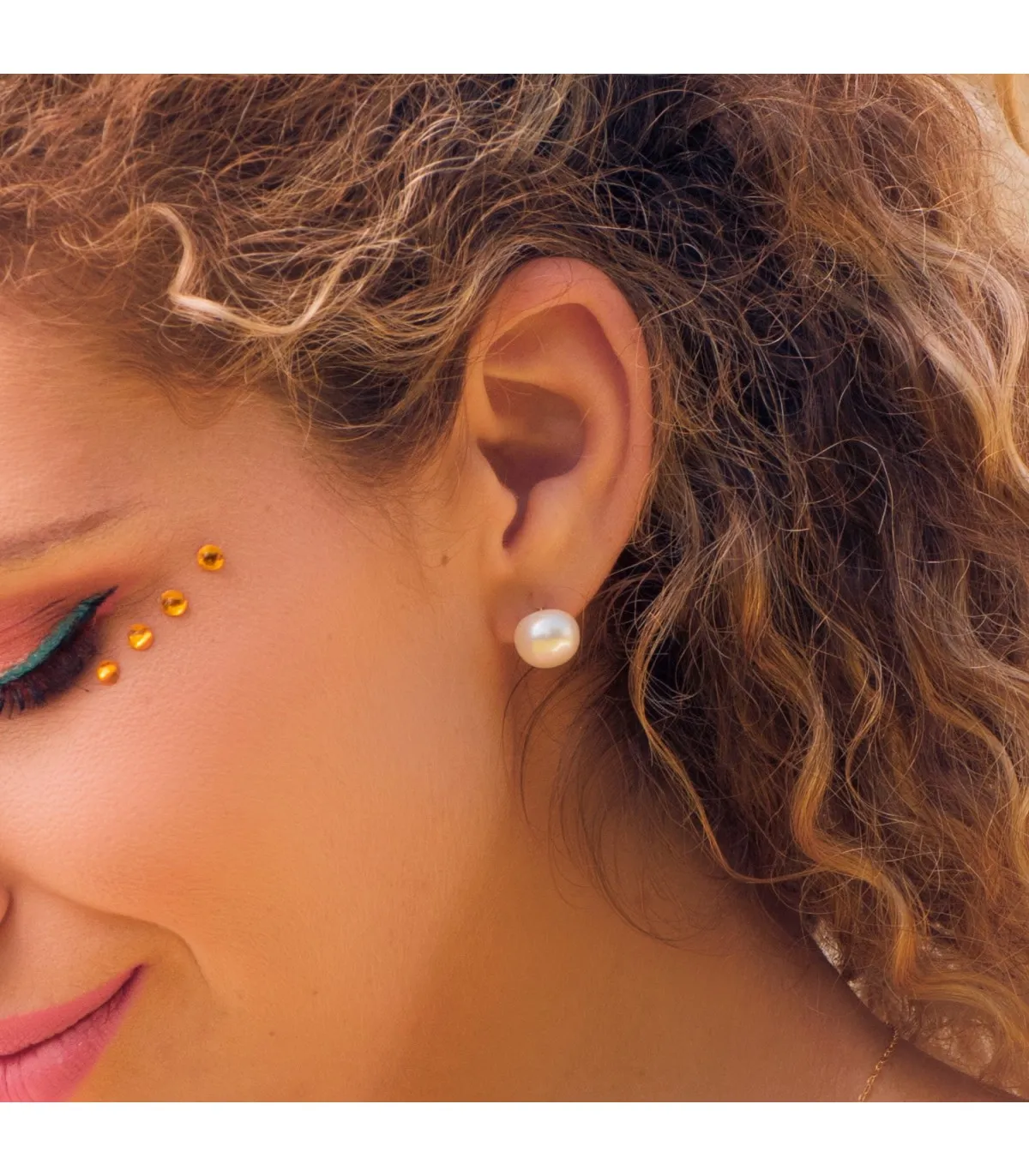 Boucles d'oreilles Perles Sophie Or Jaune 18K 10 MM