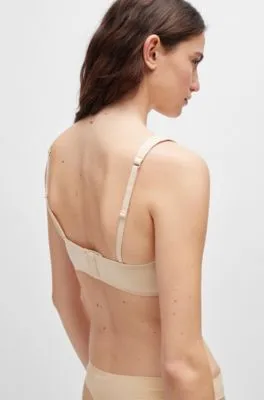 Bralette acolchado con logo flocado