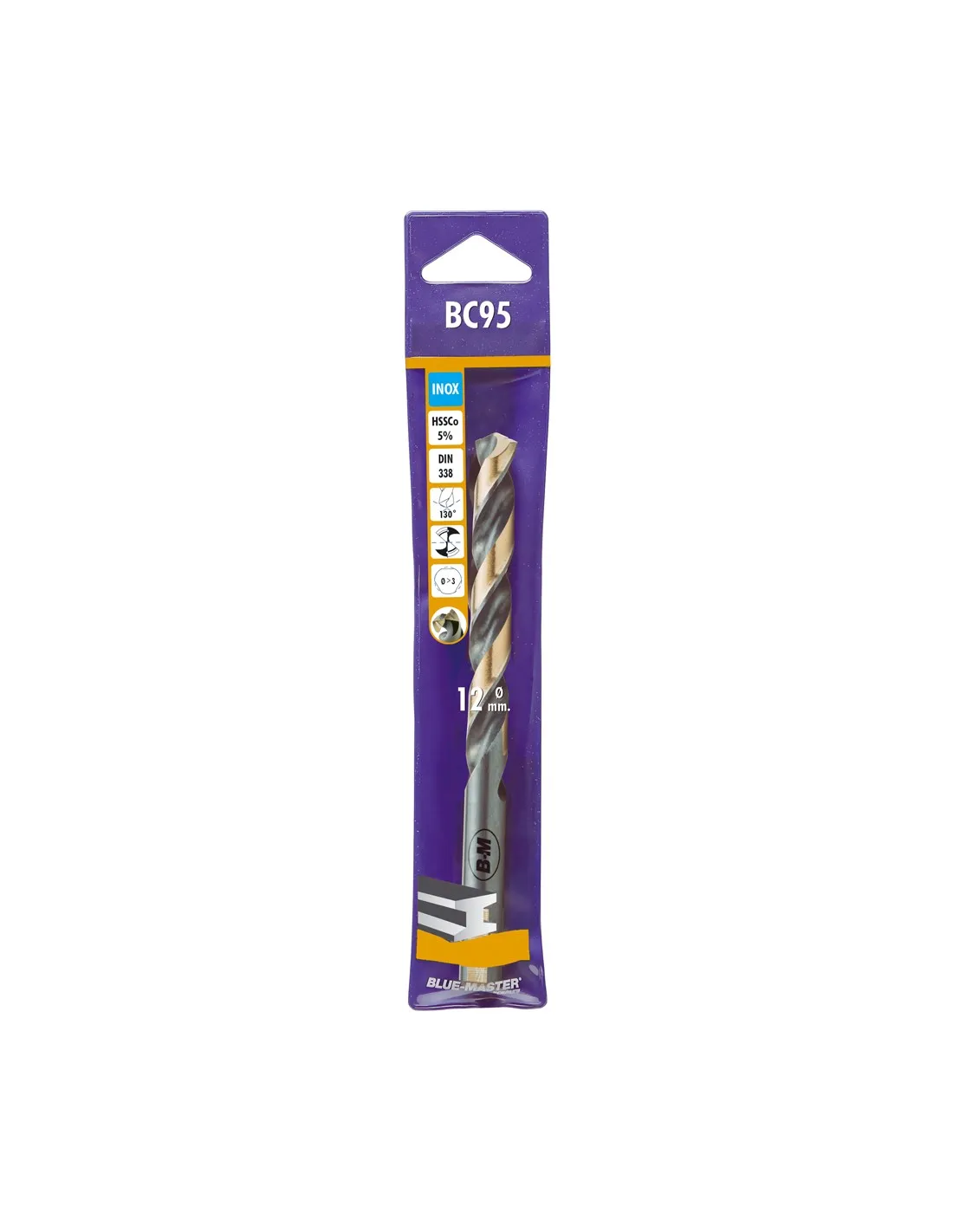 BR.DIN338 HSSCo ANTISLIP INOX Ø8,5 FUNDA