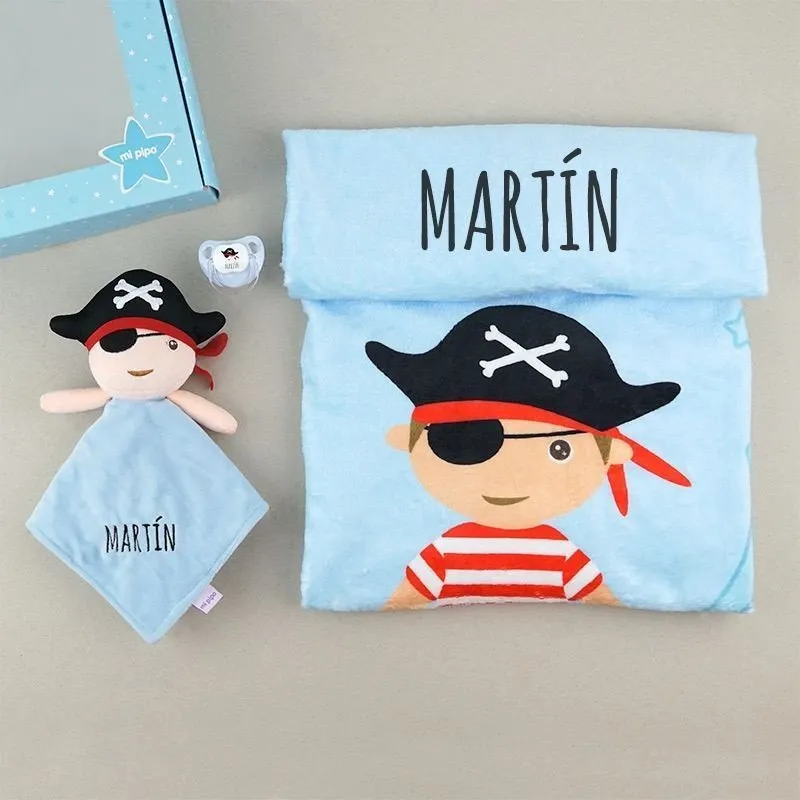 Cajita regalo arrullo y dou dou Pirata