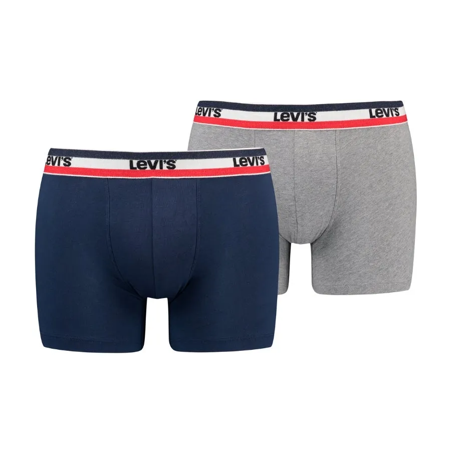  Calzoncillos Levis Levis Men Sprtswr Logo Boxer Brief Organic Co 2P