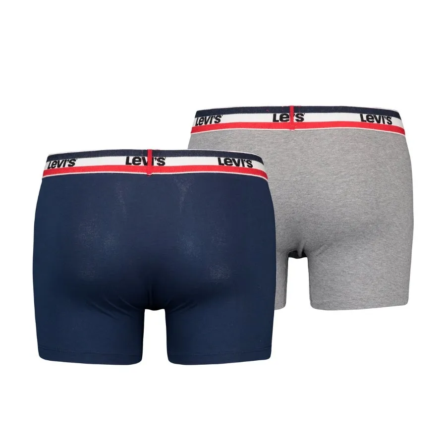  Calzoncillos Levis Levis Men Sprtswr Logo Boxer Brief Organic Co 2P