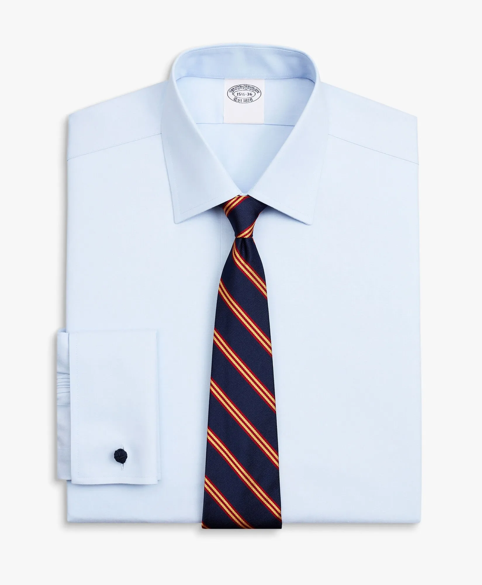 CAMISA DE VESTIR AZUL CLARO DE CORTE SLIM NONIRON EN ALGODóN ELáSTICO CON CUELLO AINSLEY