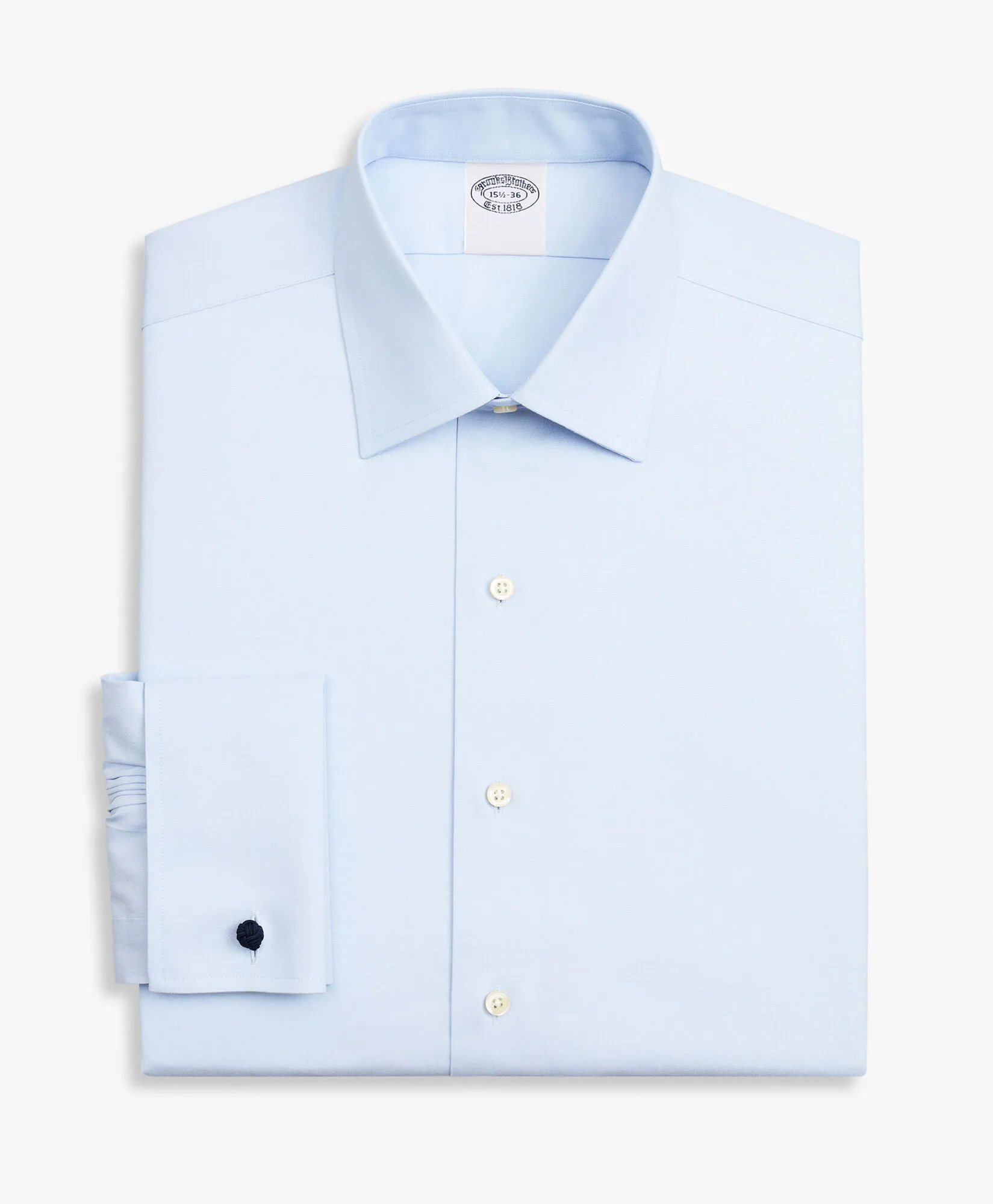 CAMISA DE VESTIR AZUL CLARO DE CORTE SLIM NONIRON EN ALGODóN ELáSTICO CON CUELLO AINSLEY