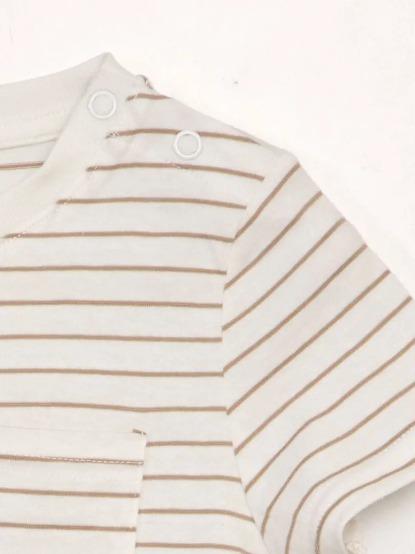 CAMISETA CON BOLSILLO  SO EASY  BLANCO