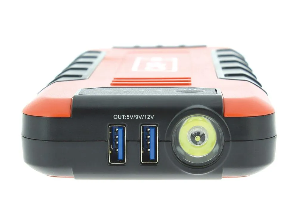 Cargador y arrancador de emergencia 18.000 mAh
