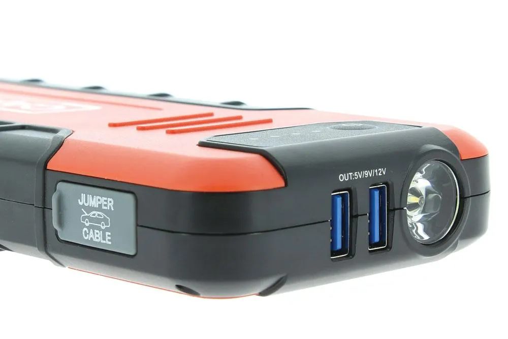 Cargador y arrancador de emergencia 18.000 mAh