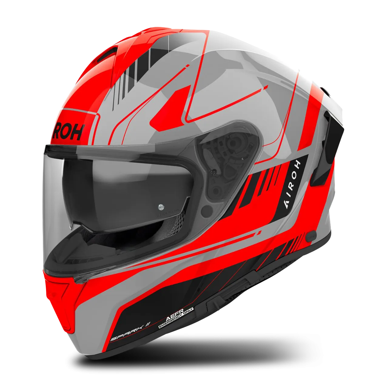 Casco Integral Airoh Spark 2 Chrono Naranja Brillante 