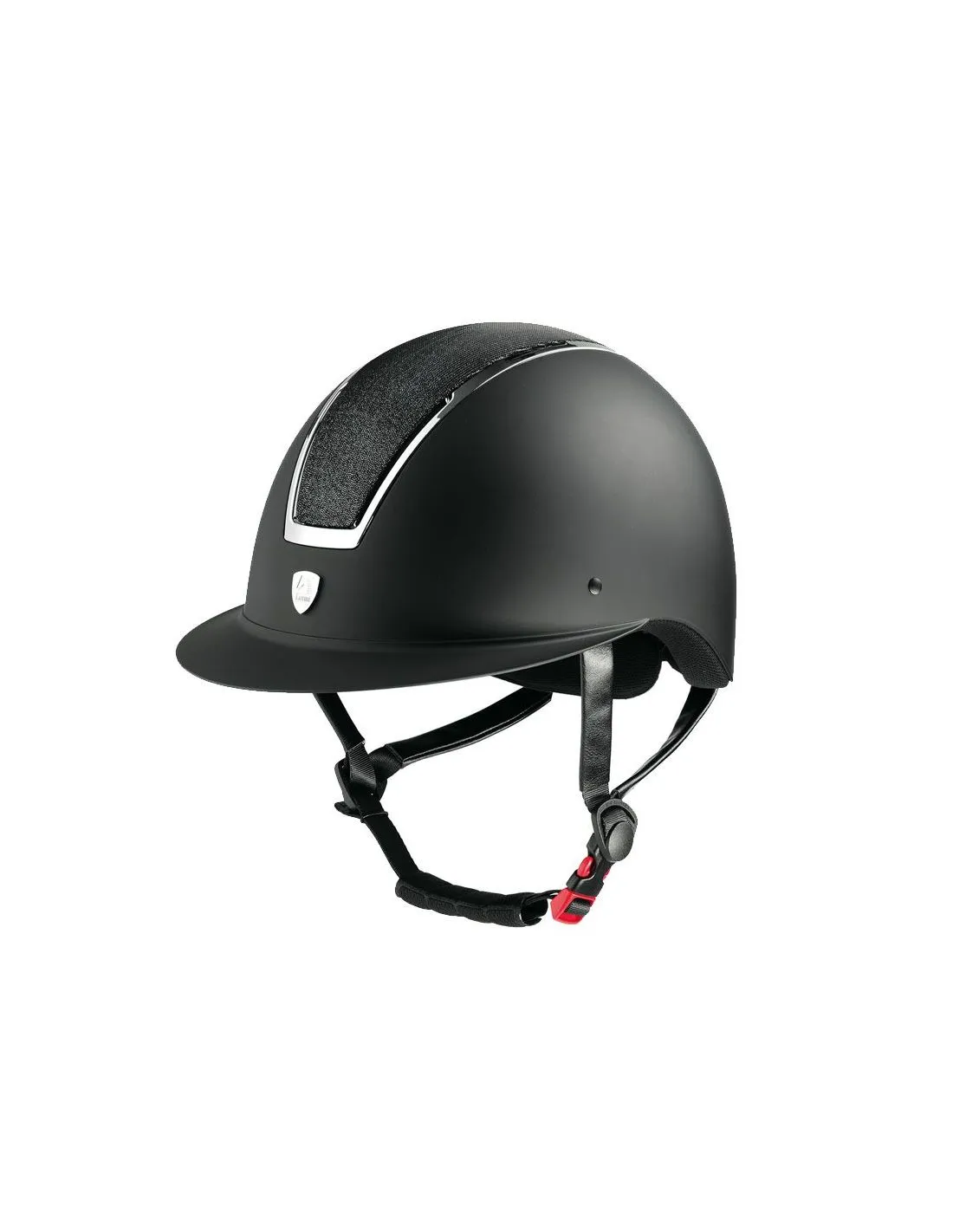 Casco Tattini con Visera Ancha Placa Brillante