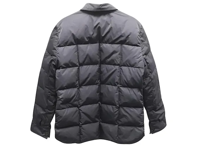 Chaqueta camisera acolchada Tom Ford en poliéster azul marino 