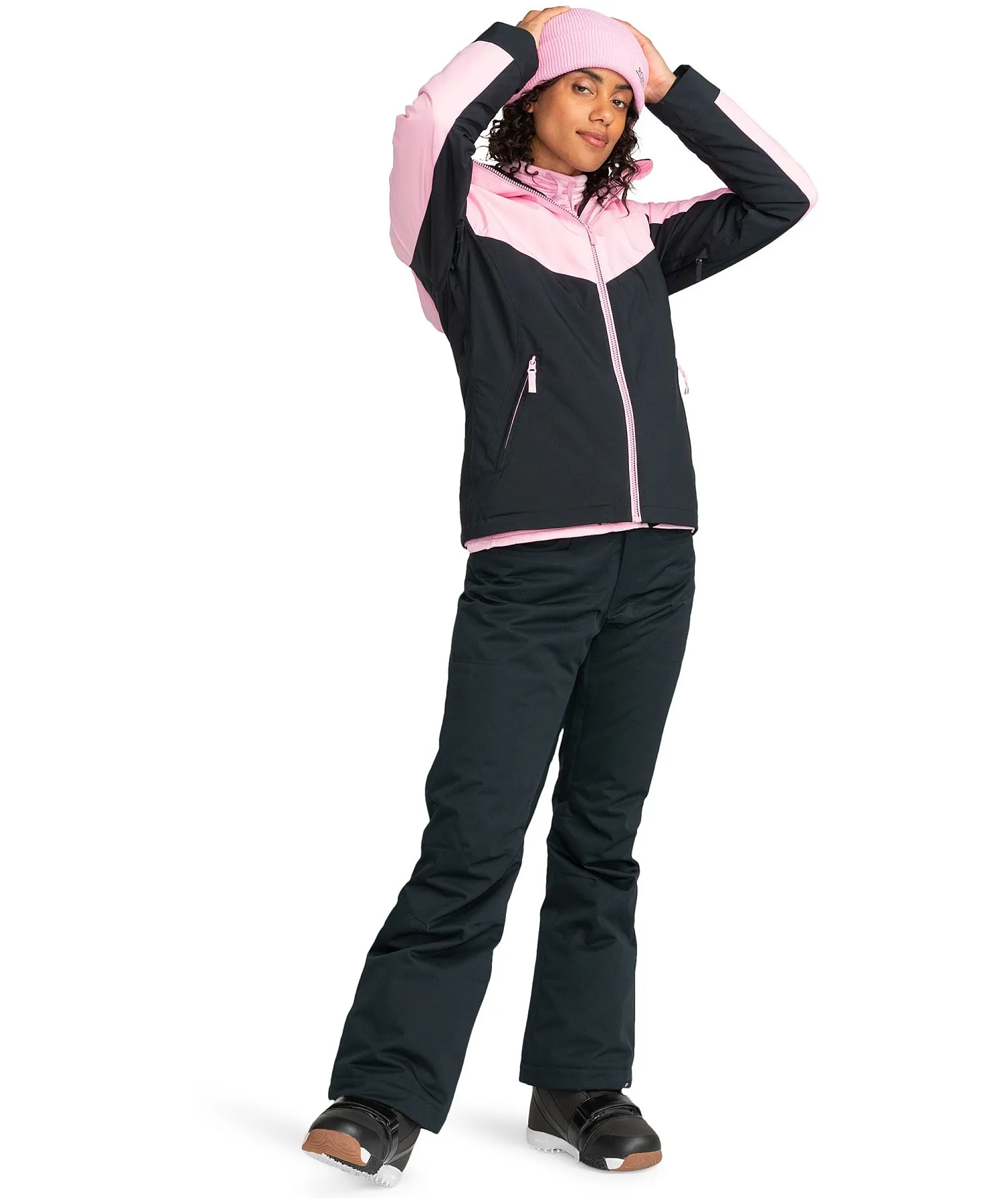 CHAQUETA ROXY FREE JET BLOCK  MGS0/PINK FROSTING  WOMEN´S