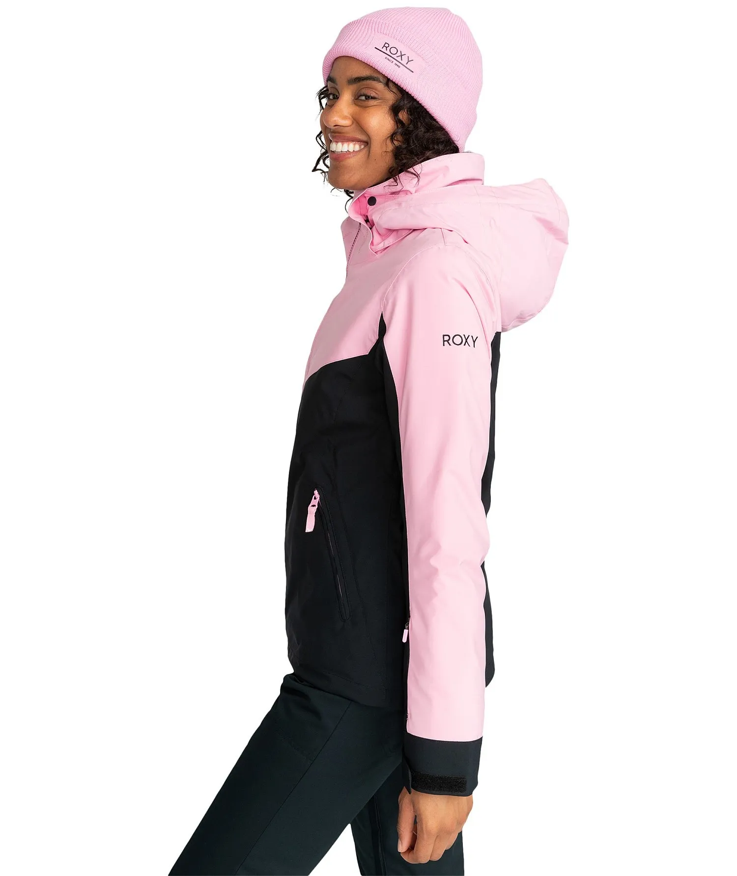 CHAQUETA ROXY FREE JET BLOCK  MGS0/PINK FROSTING  WOMEN´S