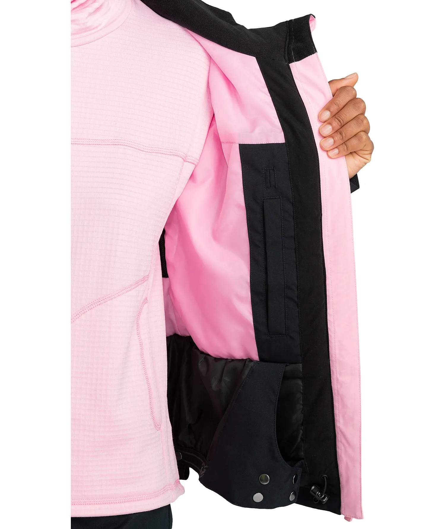 CHAQUETA ROXY FREE JET BLOCK  MGS0/PINK FROSTING  WOMEN´S