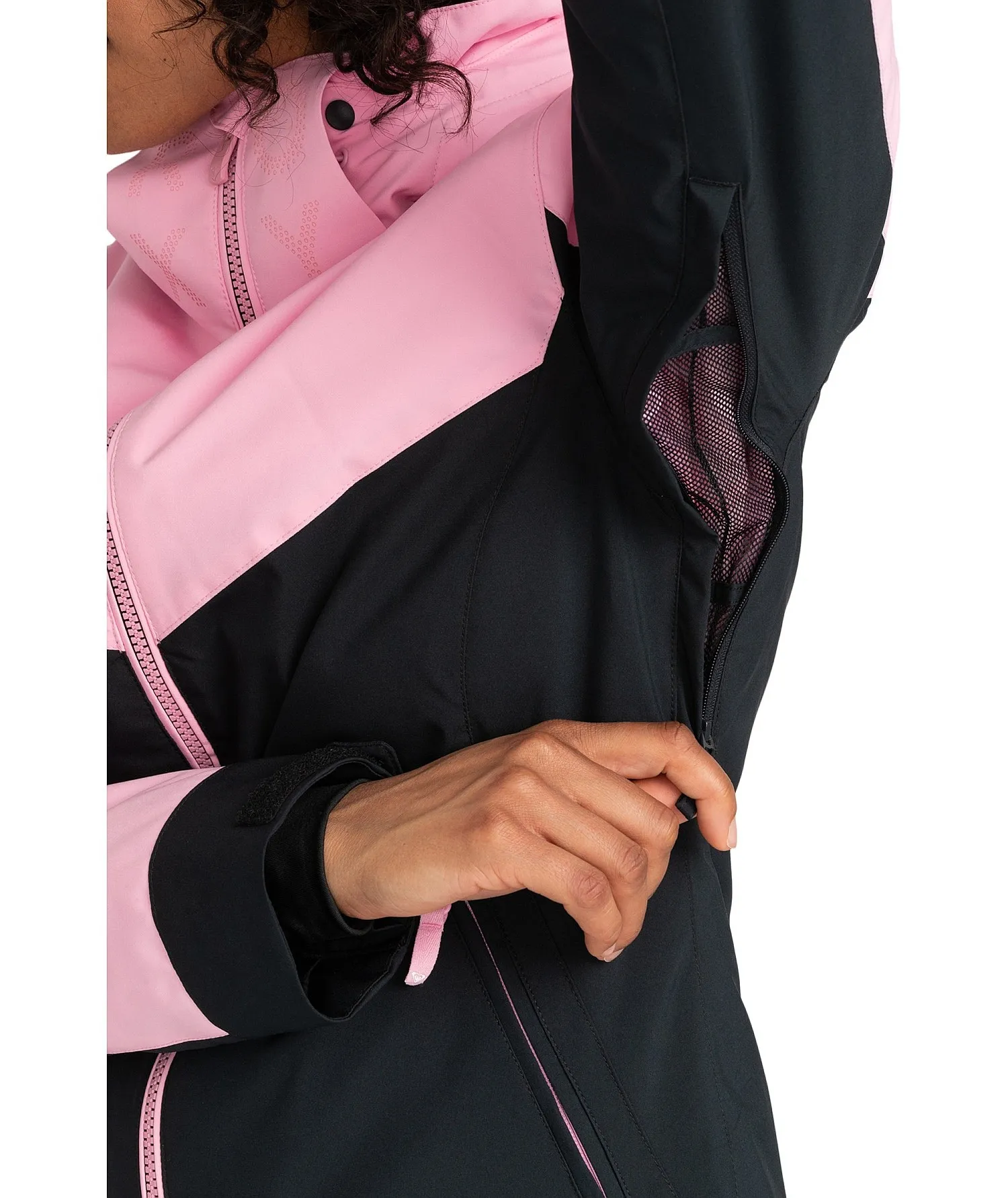 CHAQUETA ROXY FREE JET BLOCK  MGS0/PINK FROSTING  WOMEN´S
