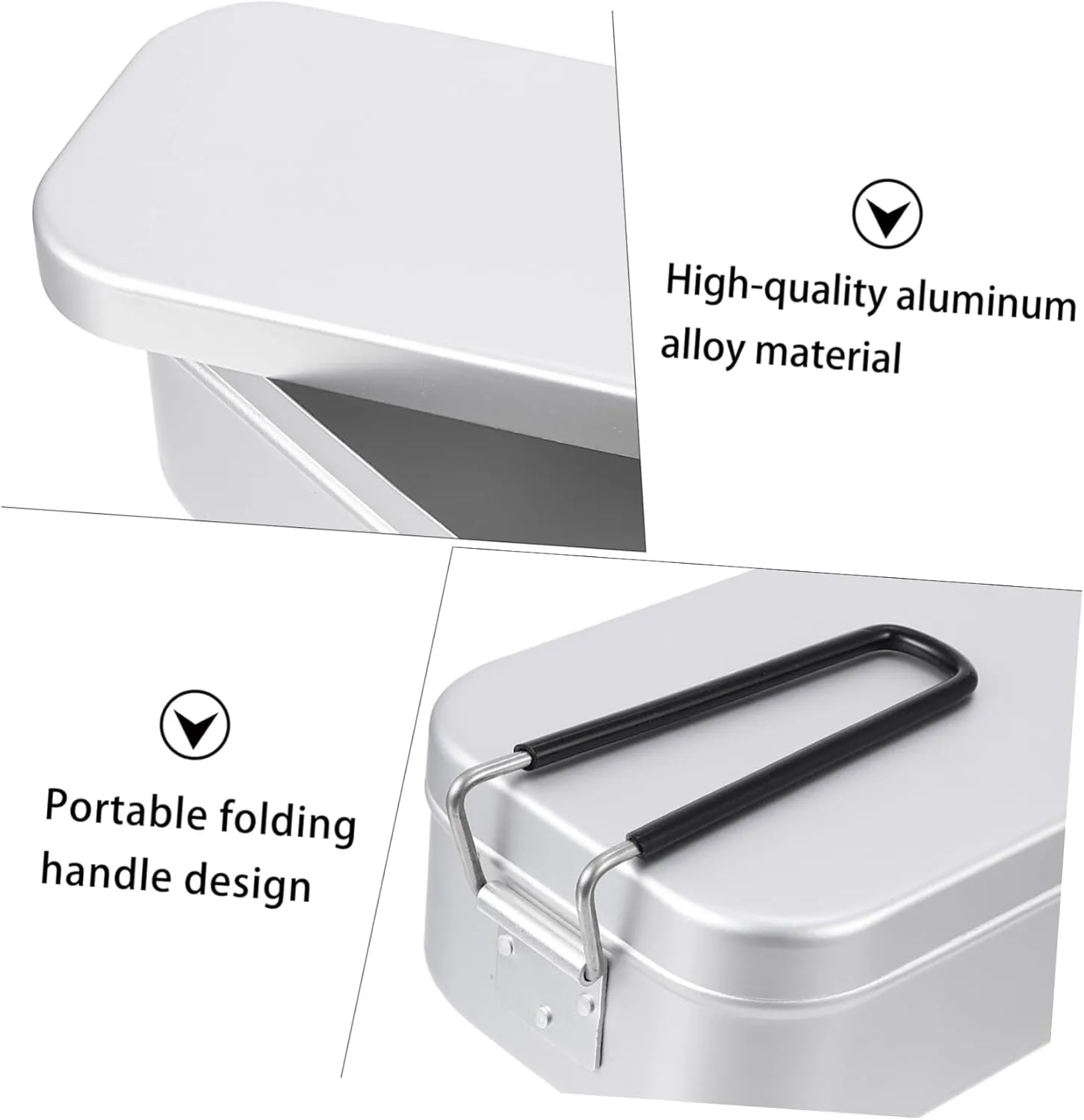 Ciieeo Juego De De Caja De Almuerzo Para Camping Caja De Almuerzo De Viaje De Con Rack De Vapor y Horno Plegable Ideal Para Excu