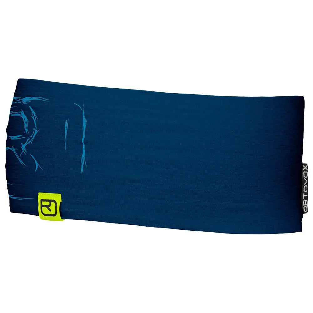 Cinta de pelo Ortovox 120 Tec Logo Headband Petrol Blue