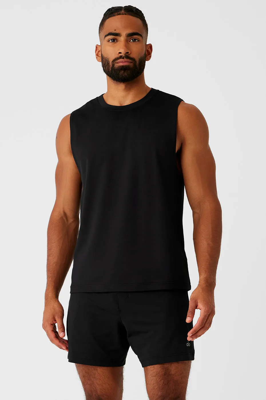 CONQUER MUSCLE TANK  BLACK